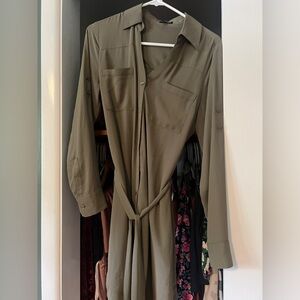 Olive Green Business Casual Dress